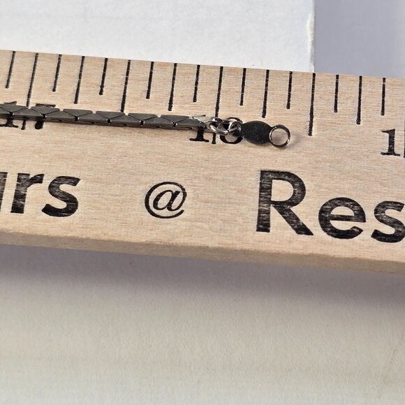 Vintage Silver Tone Heart Pendant Necklace Floral Rose Openwork Design 18inch - Picture 9 of 11